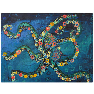 Octopus art puzzle detail