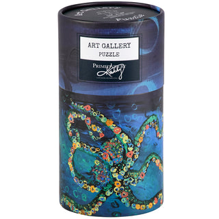 Octopus art puzzle packaging