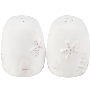 Embossed beach salt and pepper shakers styled
