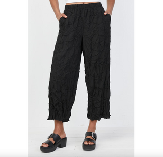 Crinkle Crop Pant 110134 - dolly mama boutique