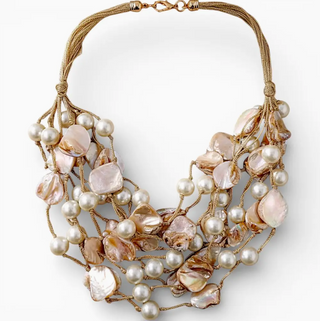 Chunky Shell & Pearl Necklace