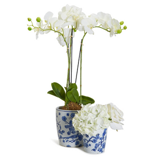 Blue Blossom Bird Planter 53605 - dolly mama boutique