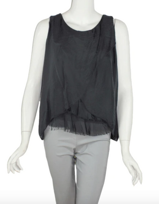 Alessandra Silk Crossover Tank
