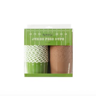 Football Jumbo Baking Cups