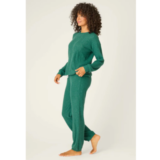 Waffle Knit Fireside Sparkle PJ Set