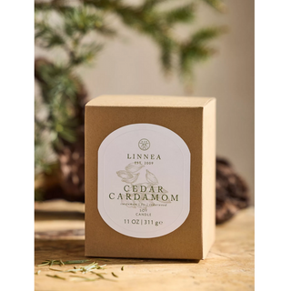 Cedar Cardamom Boxed Candle - dolly mama boutique