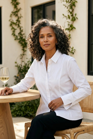 Habitat Knit Mix Shirt in White