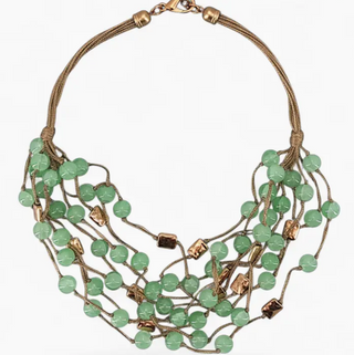 Chunky Green Statement Necklace