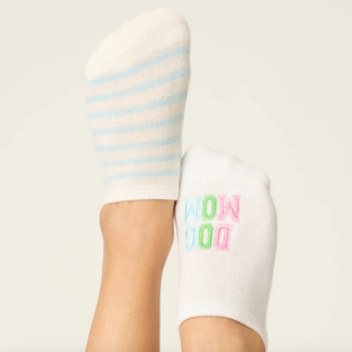 “Dog Mom” No-Slip Sock Liners - dolly mama boutique