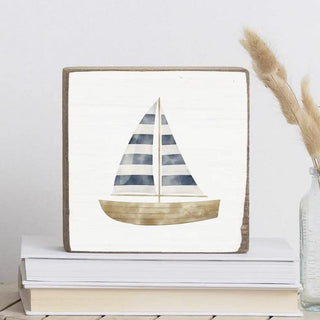 Sailboat Block Sign - dolly mama boutique
