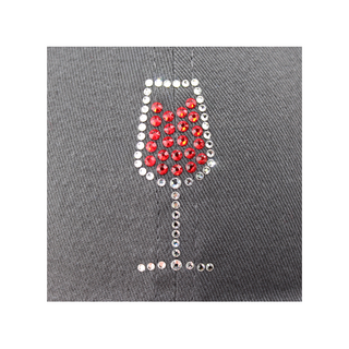 Rachel Cap with Crystal Red Wine Glass