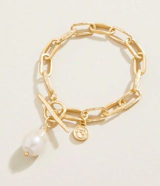 Gold Pearl Toggle Bracelet - dolly mama boutique