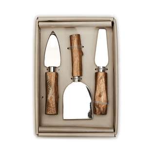 Natural Edge Cheese Knife Set 54407 - dolly mama boutique