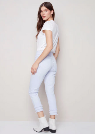 Frayed-Hem Ankle Jean C5147Z