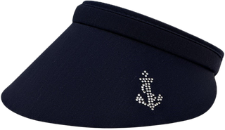 Bridgitte Clip-On Visor with Crystal Anchor - dolly mama boutique