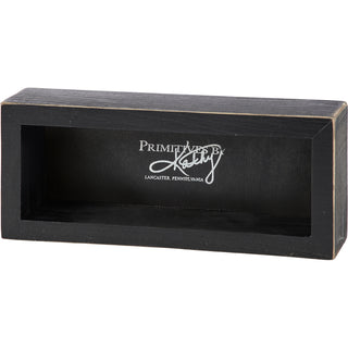 I Drink Coffee For Your Protection box sign styled on a counter