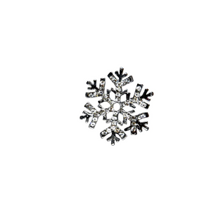 Snowflake Rhinestone Brooch