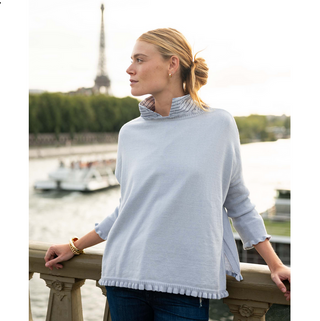 Catalina Ruffle Sweater - dolly mama boutique