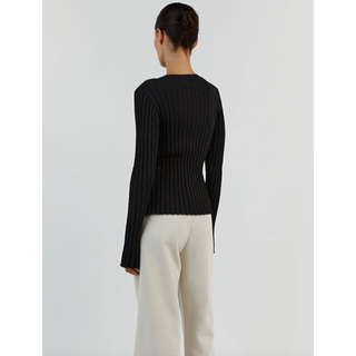 Fitted Rib-Knit Top