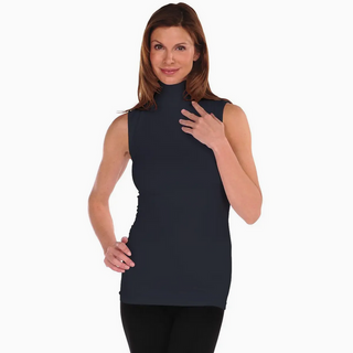 Sleeveless Mock-Neck Top - dolly mama boutique