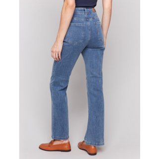 Celine Flare-Leg Denim Pant - dolly mama boutique