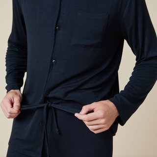 Men’s Notch-Collar Pajama Set