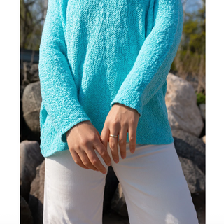 V-Neck Scramble Stitch Sweater