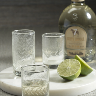 Tuscan Etched Tequila Shot Glass - dolly mama boutique