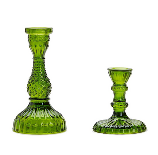 Glass Candlestick - dolly mama boutique