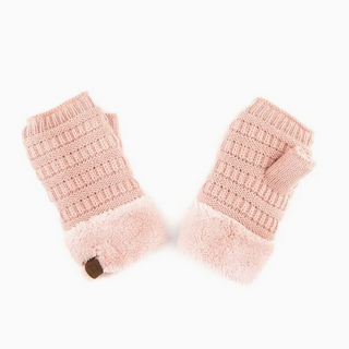 Cable-Knit Fingerless Gloves