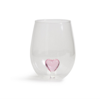 Stemless  Wine glass W/Figure