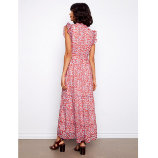 Floral Chiffon Maxi Dress - dolly mama boutique
