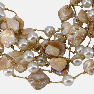 Chunky Shell & Pearl Necklace