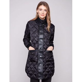 Reversible Solid & Jacquard Quilted Puffer