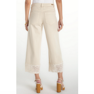 Stride Lace-Hem Pants - dolly mama boutique