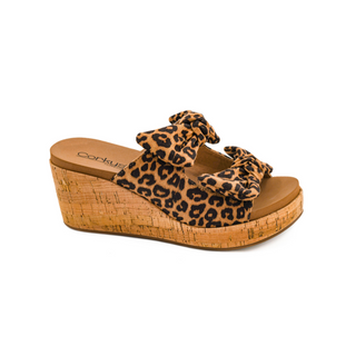 Bowed Up Leopard Sandals - dolly mama boutique
