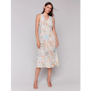 Printed Empire-Waist Dress