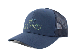 Kourtney Crystal Seahawks "GO HAWKS!" Heart Hat