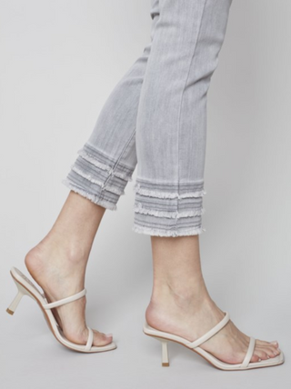 Frayed-Hem Ankle Jean C5147Z