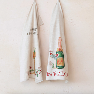 Cotton Holiday Tea Towels