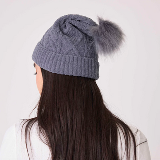 Cable-Knit Beanie - dolly mama boutique