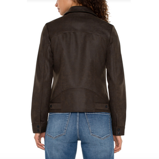 Faux Leather Moto Jacket - dolly mama boutique