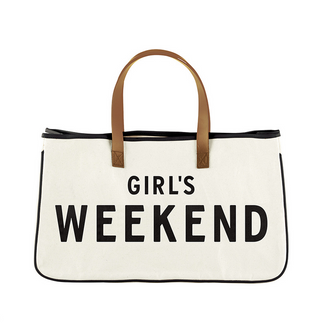 "Girl’s Weekend" Canvas Tote - dolly mama boutique