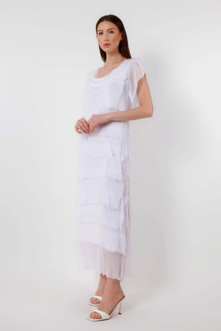 Miriam Short Sleeve Ruffle Dress