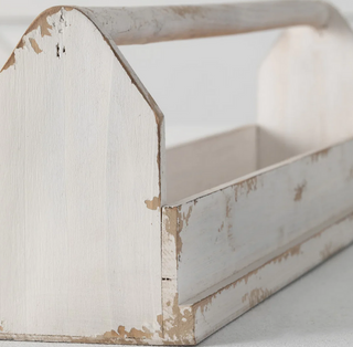 Wooden Table Planter w/Handle N2619 - dolly mama boutique