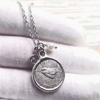 English Farthing Coin Necklace - dolly mama boutique
