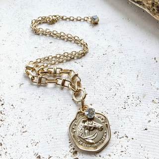 Horse Medallion Necklace