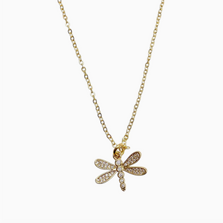 Crystal Dragonfly Necklace