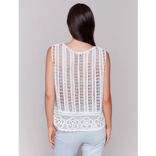 Crochet Floral Border Tank