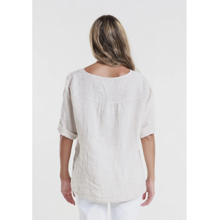 Lula V-Neck Side Seam Top - dolly mama boutique